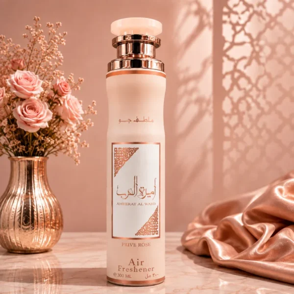 Ameerat Al Ward Prive Rose Air Freshener 300ml – Pack of 12 Ameerat Al Ward Prive Rose Air Freshener 300ml – Pack of 12