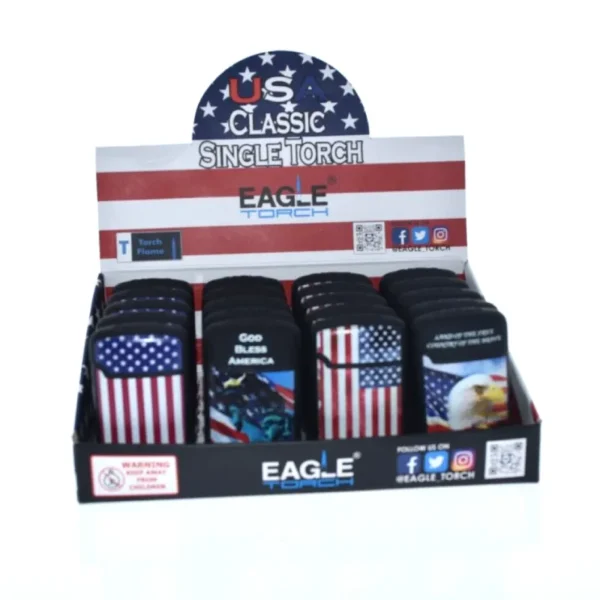 Eagle Torch Lighters U.S.A. Flag Eagle Torch Lighters U.S.A. Flag