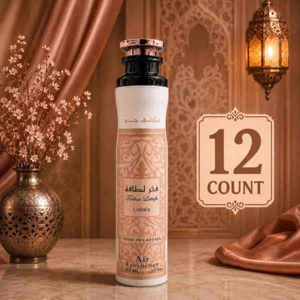 Fakhar Lattafa (Rose Gold) Premium Air Freshener – 300ml (12-Count Case) Fakhar Lattafa (Rose Gold) Premium Air Freshener – 300ml (12-Count Case)