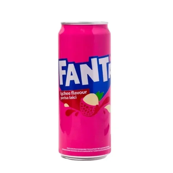 Fanta Lychee (China Import) – 330ml Can (Single _ 48-Can Case) Fanta Lychee (China Import) – 330ml Can (Single / 48-Can Case)