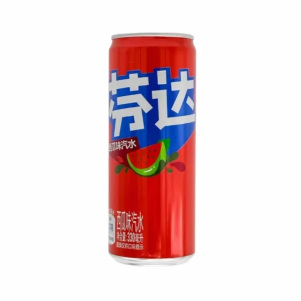 Fanta Watermelon (China Import) – 330ml Can (Single _ 48-Can Case) Fanta Watermelon (China Import) – 330ml Can (Single / 48-Can Case)