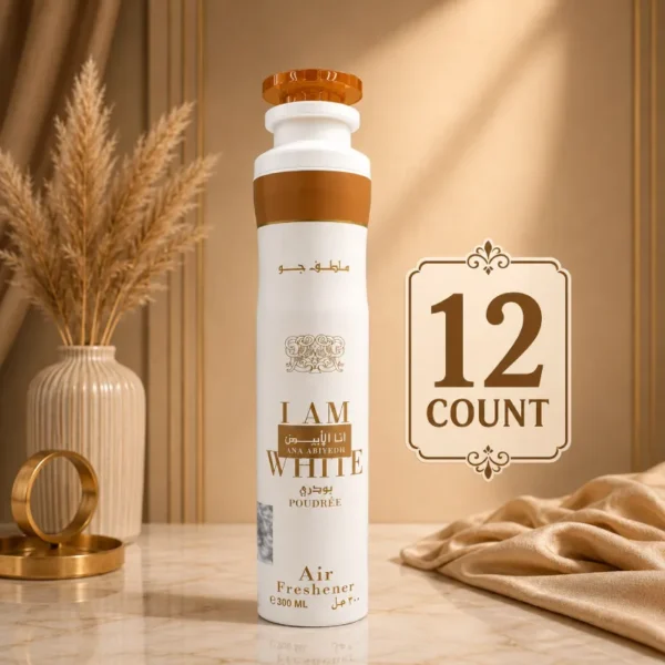 Lattafa Ana Abiyedh Poudrée (I Am White) Air Freshener – 300ml (12-Count Case) Lattafa Ana Abiyedh Poudrée (I Am White) Air Freshener – 300ml (12-Count Case)