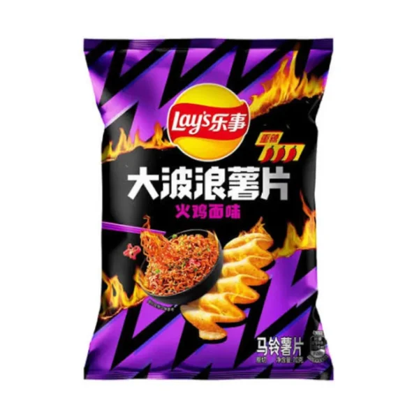 Lays - Exotic Chips - Big Wave Buldak Noodle Lays - Exotic Chips - Big Wave Buldak Noodle