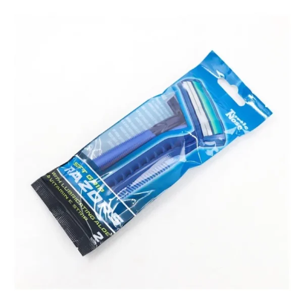 New Project TURTLE NOSE MEN'S SOFT GRIP RAZOR TWIN BLADE 2PK 36CT