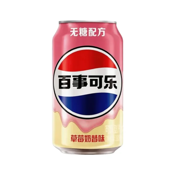 Pepsi Strawberry Milkshake – 330ml Can (Single _ 48-Can Case) Pepsi Strawberry Milkshake – 330ml Can (Single / 48-Can Case)