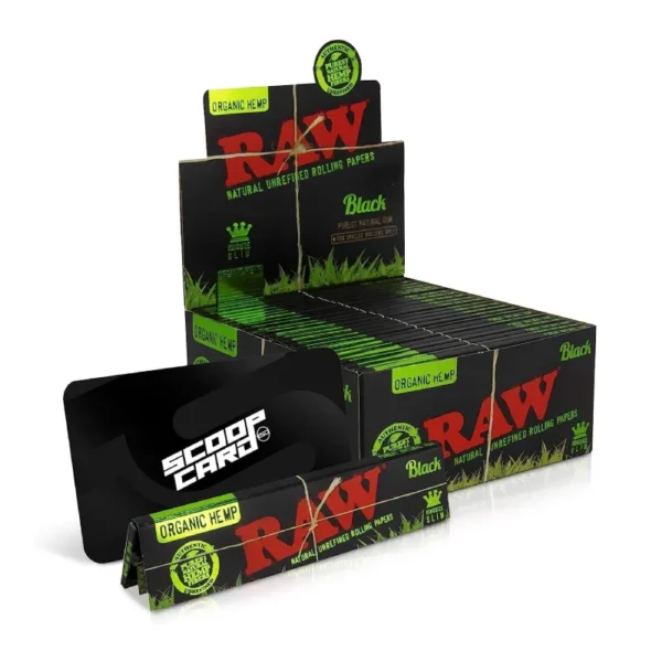 RAW BLACK ORGANIC KS SLIM 50CT/32 LEAVES