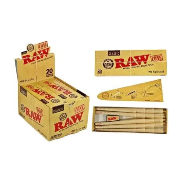 RAW CONES 98 SPECIAL 12 PACK/BOX