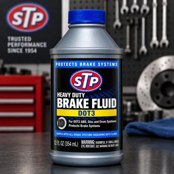 STP DOT 3 Brake Fluid STP DOT 3 Brake Fluid – 12 oz (6-Pack Case)
