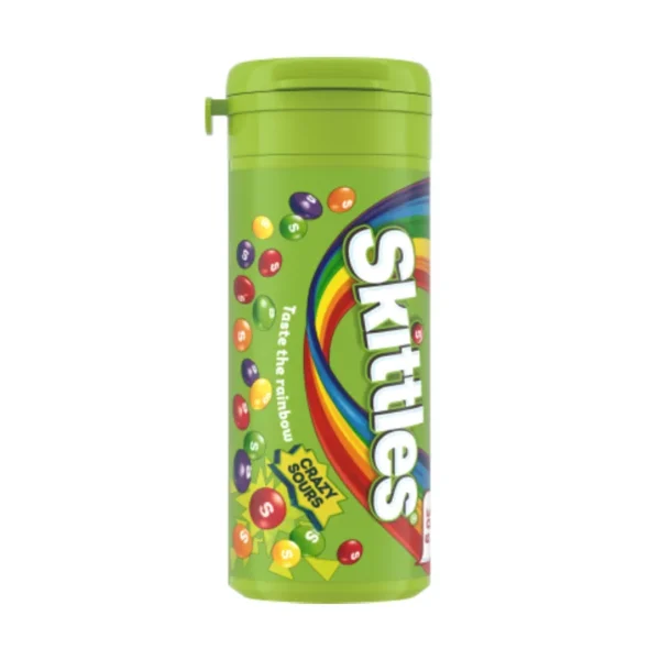 Skittles - Mini Tubes 30g 12pk Display Crazy Sour Skittles - Mini Tubes 30g 12pk Display Crazy Sour