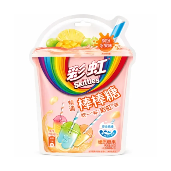 Skittles - Lollipops Fruit Mix SINGLE/8 case