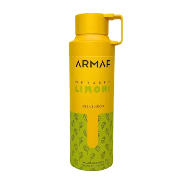 M-ARMAF ODYSSEY LIMONI FRESH EDITION 6.8 CAN BODY SPRAY Armaf Odyssey Limoni Fresh Edition Perfumed Body Spray